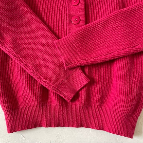 Sezane Lucas Pullover Sweater in Bright Pink Size S - Picture 8 of 9
